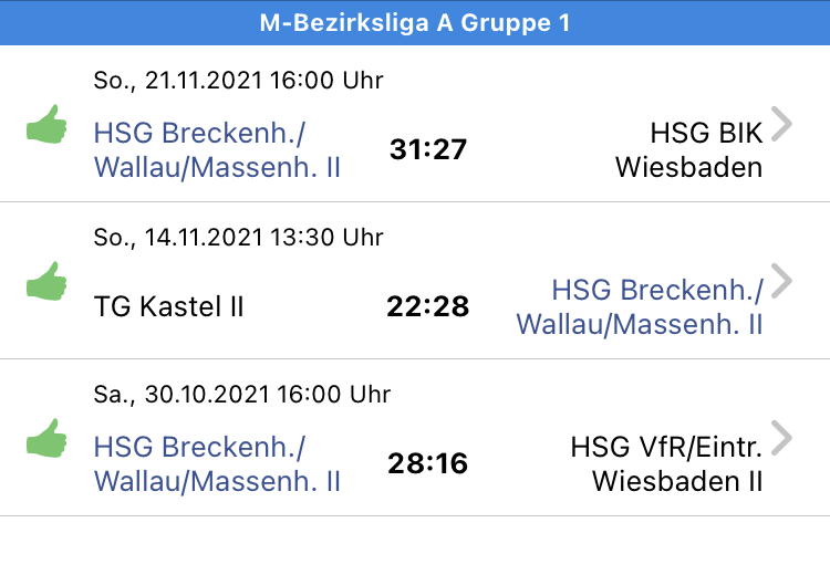Read more about the article HSG Breckenheim Wallau/Massenheim 2 – HSG BIK Wiesbaden 31:27 (13:10)